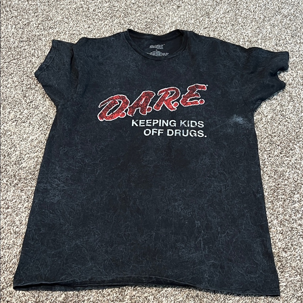 Black D.A.R.E. Graphic Tee